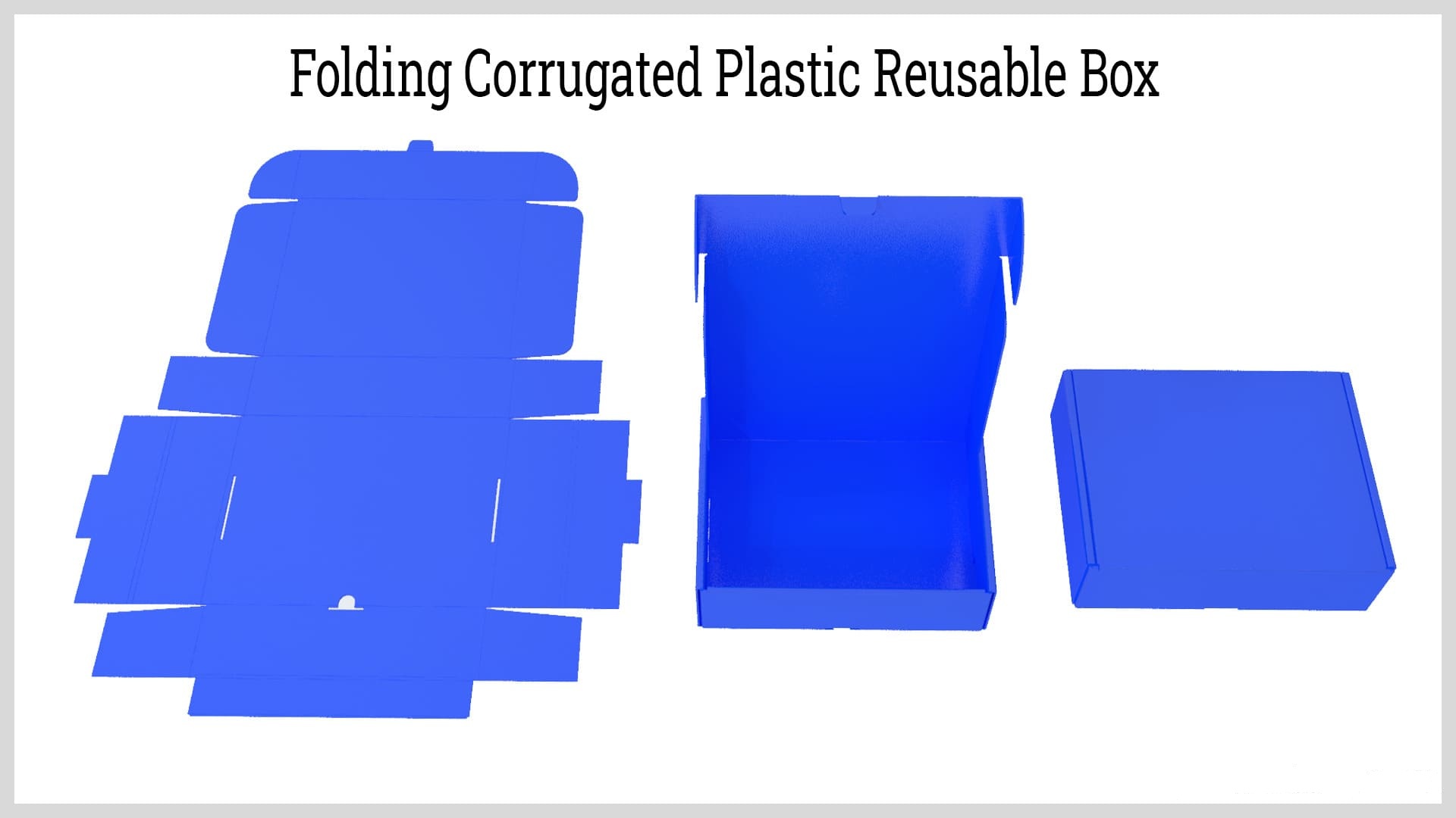 Corrugated Plastic Carton Box Is Perfect Reusable Packaging Replacement of Corrugated Cardboards