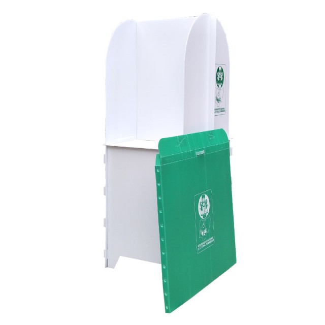 Polypropylene Material Corrugated Plastic Voting Booth